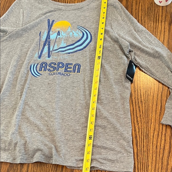 NWT Torrid Aspen Classic Fit Super Soft Slub Crew Neck Long Sleeve Tee 0 Large - Picture 6 of 6